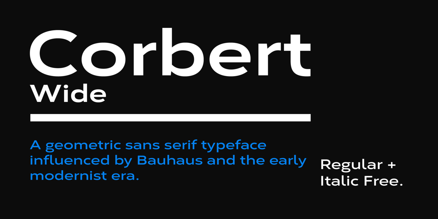 Font Corbert Wide